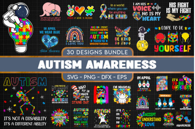 Autism Awareness SVG Bundle
