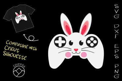 Funny Bunny Controller Video Gamer