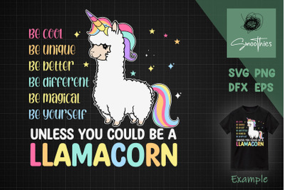 Llamacorn Funny Cute Llama Unicorn