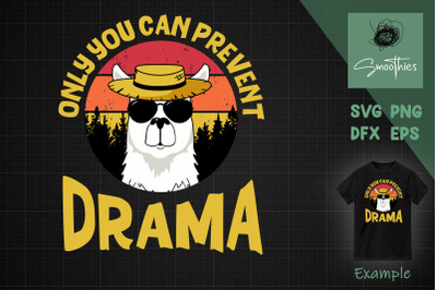 Only You Can Prevent Drama Llama SVG