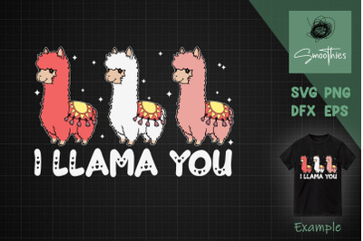 I Llama You Cute Valentines Day Alpaca