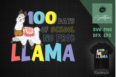 100 Days Of School No Probllama Llama