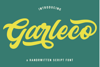 Garleco Retro Script Font