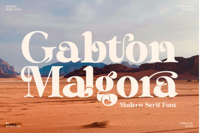 Gabton Malgora Typeface