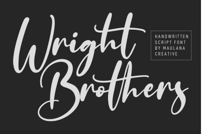 Wright Brothers Font