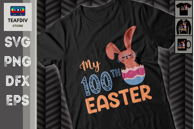 My 100th Birthday Bunny Easter Day