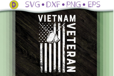 Design US Flag Vietnam Veteran Gift