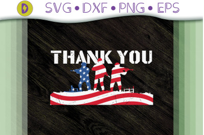 Patriotic Thank You American Flag Gift