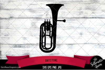 Baritone Silhouette Vector SVG