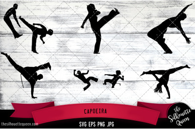 Capoeira Silhouette Vector SVG