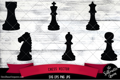 Chess Silhouette Vector SVG