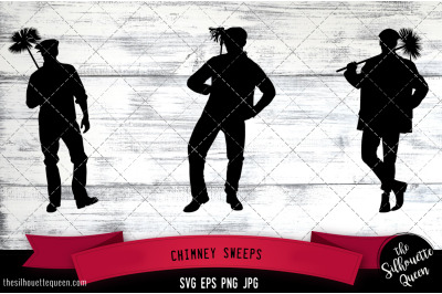 Chimney Sweeps Silhouette Vector SVG