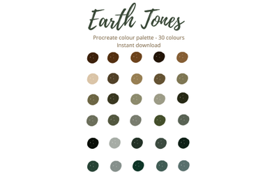 Procreate Earth Tones Palette