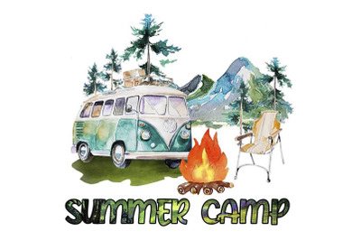 Hot Summer Camp Sublimation