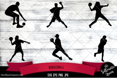 Dodgeball Silhouette Vector SVG