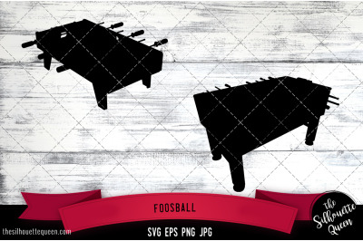 Foosball Silhouette Vector SVG