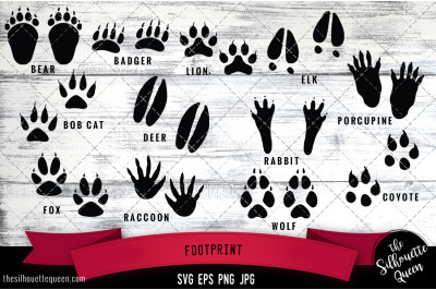 Footprint Silhouette Vector SVG