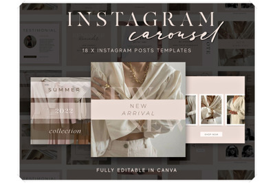 Instagram Carousel Posts Canva Templates