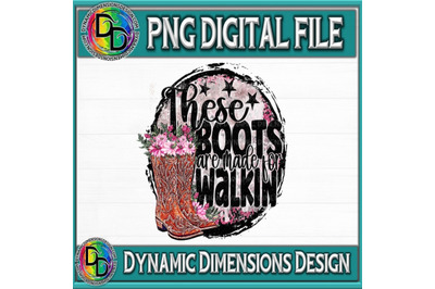 These Boots are Made for Walkin, Cowboy PNG, Pink, Country Music, West