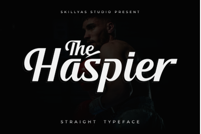 The Haspier Straight Script Font