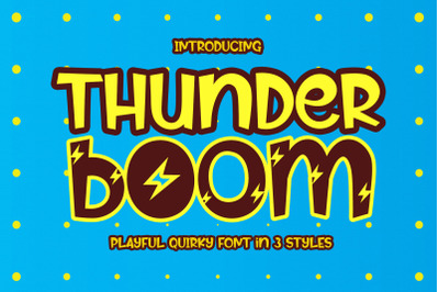 Thunder Boom - Playful Comic Font