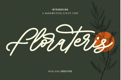 Florateris Cursive Script Font