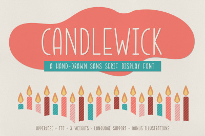 Candlewick Hand-Drawn Display Font