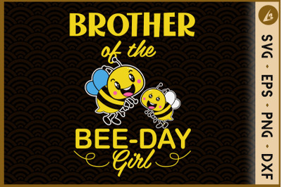 Brother Of The Bee Day Girl Birthday