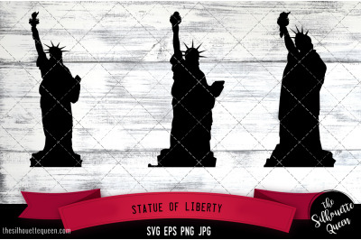 Statue of Liberty Silhouette Vector SVG