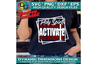 Holy Spirit Activate Svg&2C; Trendy svg For Shirts&2C; Christian svg Instan