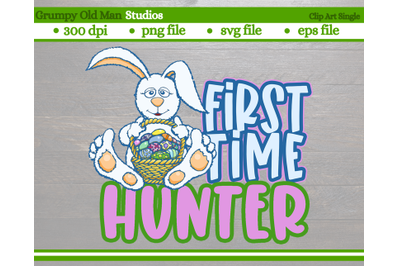easter bunny with basket | first time hunter