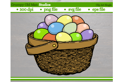 easter basket with eggs | decorative easter eggs