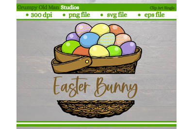 easter egg basket monogram