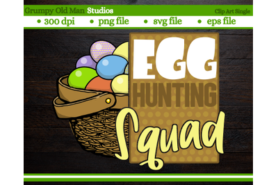 egg hunting squad | easter basket