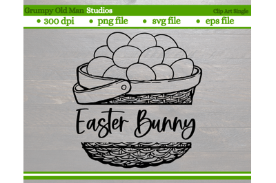 easter egg basket monogram