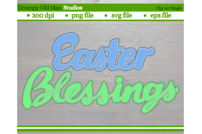 Easter blessings design