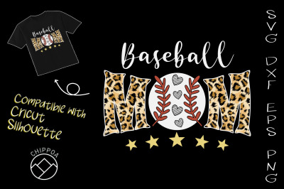 Baseball Mom Leopard Happy Mother&#039;s Day