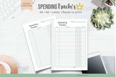 Expense Tracker Printable, Planner set. A4, A5, &amp; US Letter,A5 Planner