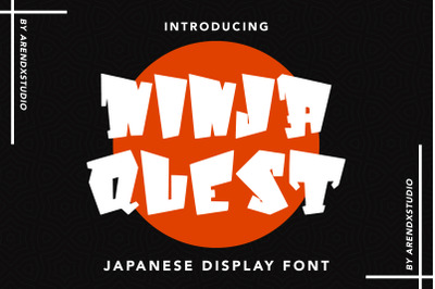Ninja Quest - Japanese Display Font