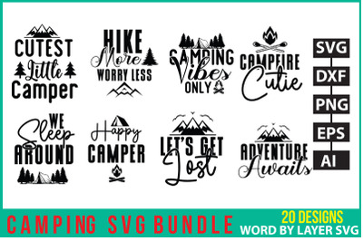 Camping Layered file,Camping cut file bundle,Camping Svg Bundle, Camp