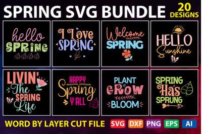 Spring cut file Bundle, Spring SVG Bundle, Hello Spring SVG, Easter SV