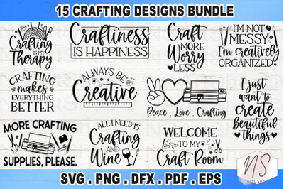 Crafter SVG Bundle, I Love Crafting Bundle SVG, Crafting SVG Bundle, C