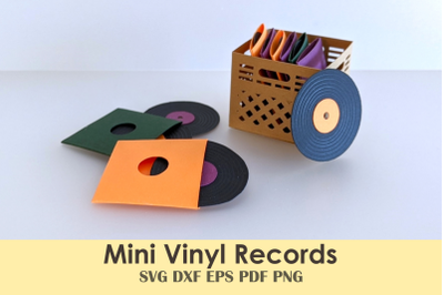 Mini Vinyl Records and Album Sleeves