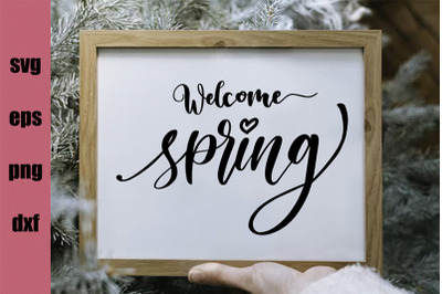 Welcome Spring SVG