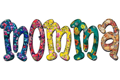 Momma Flower Pattern Sublimation