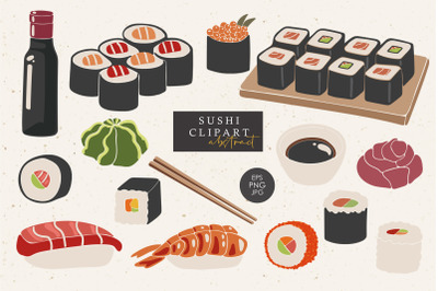Sushi Clipart, Japanese Food Clip Art, PNG Sushi Clipart