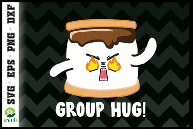 Group Hug Marshmallow Bonfire Camping