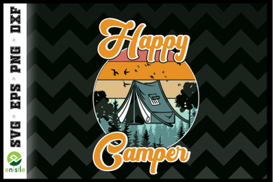 Camping Hiking Lover Happy Camper