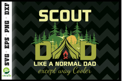 Scout Dad Cooler Funny Scouter Camping