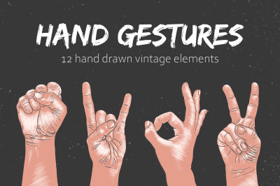 Hand gestures drawn sketches
